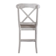 Liberty Furniture Ocean Isle Uph X Back Counter Chair (RTA) - Set of 2 - White
