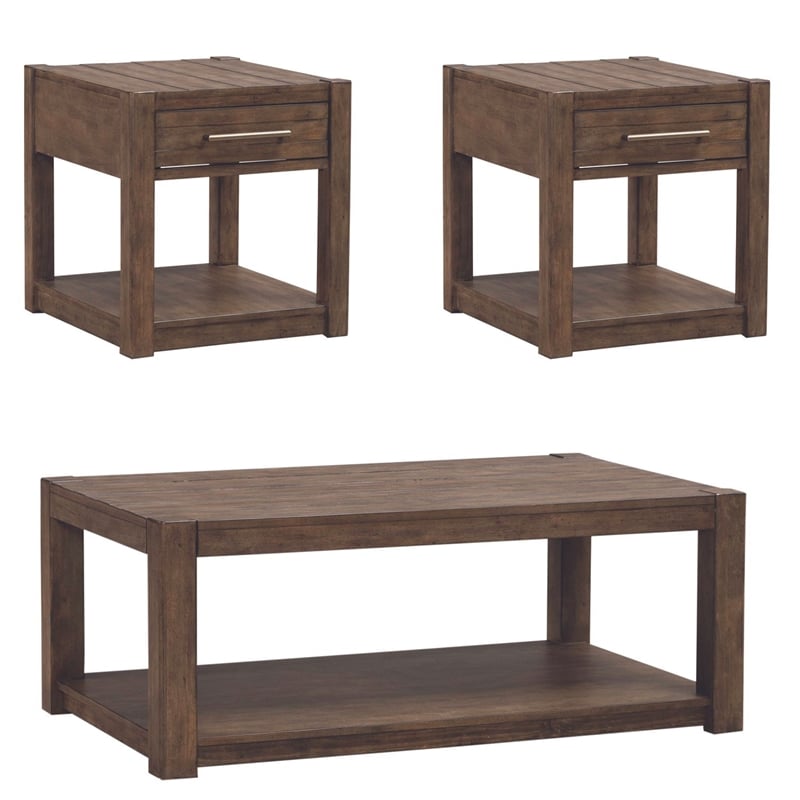 Liberty Furniture Broadmore 3 Piece Set - Brown