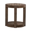 Liberty Furniture Broadmore Round Chairside Table - Brown