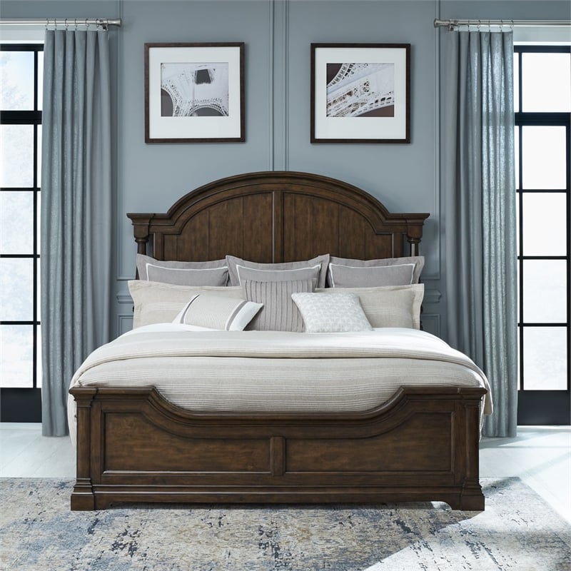 Liberty Furniture Arden Road Cali. King Poster Bed Dresser Mirror