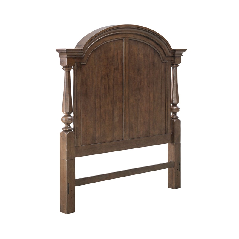 Liberty Furniture Arden Road Queen Arched Poster Headboard - Cherry