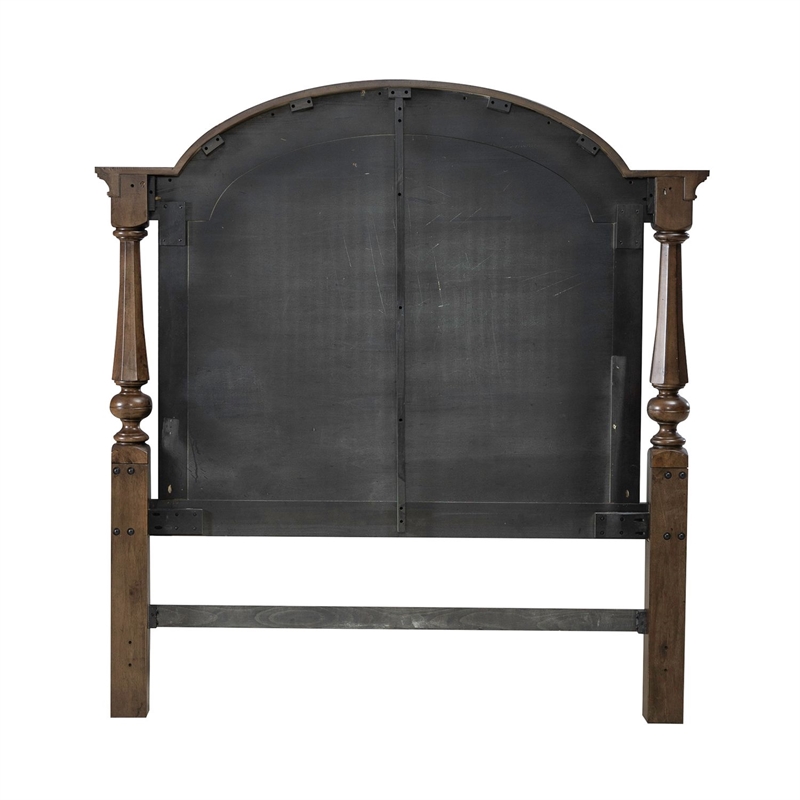 Liberty Furniture Arden Road Queen Arched Poster Headboard - Cherry