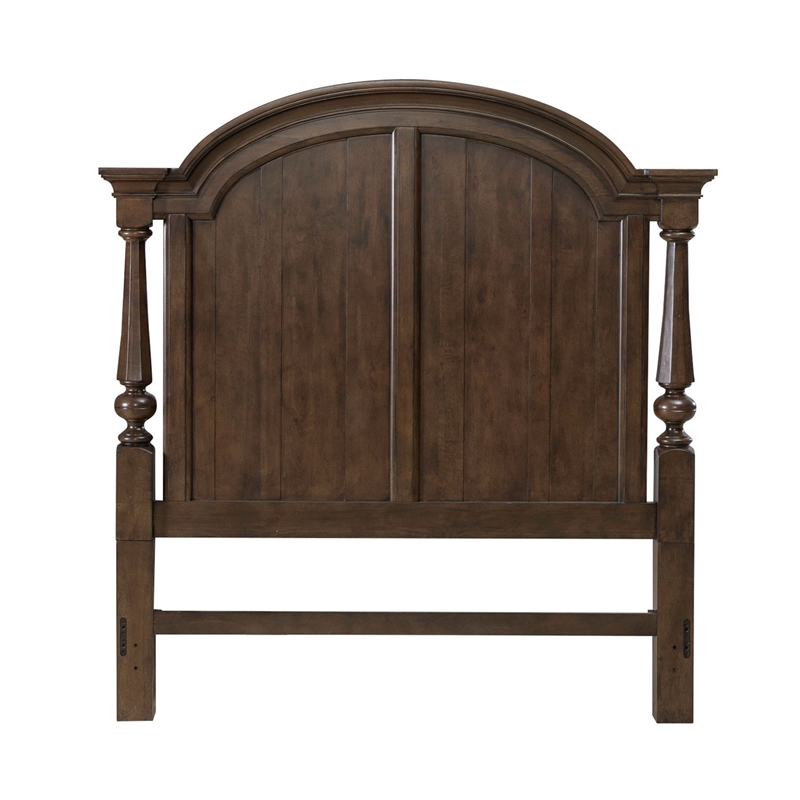 Liberty Furniture Arden Road Queen Arched Poster Headboard - Cherry