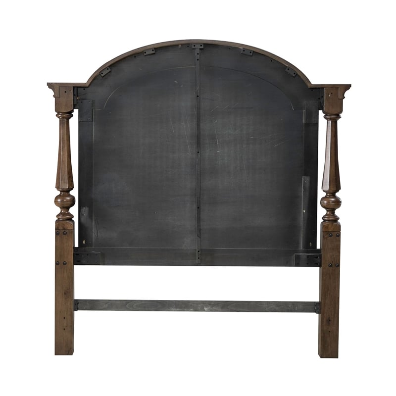 Liberty Furniture Arden Road Queen Arched Poster Headboard - Cherry