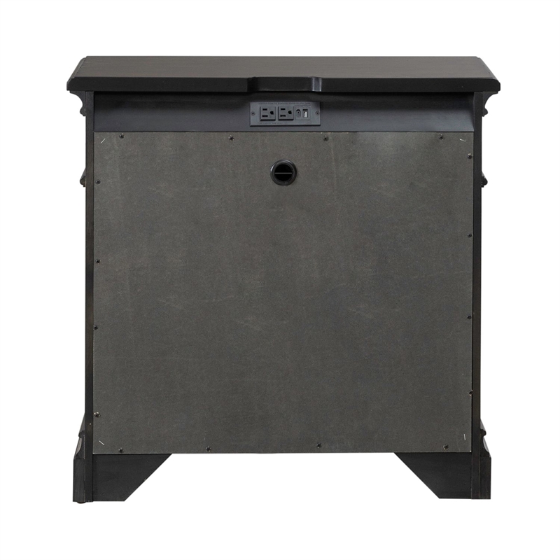 Liberty Furniture Arden Road Nightstand w/ Charging Station - Cherry