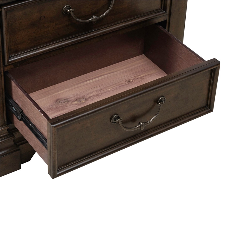Liberty Furniture Arden Road Nightstand w/ Charging Station - Cherry