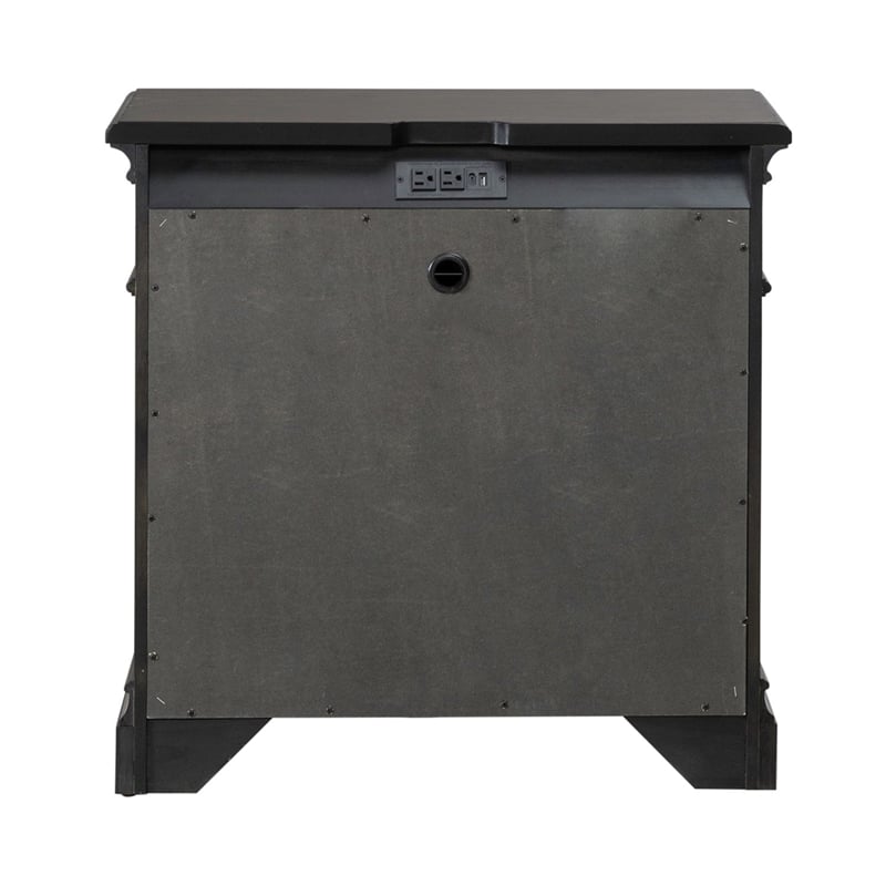 Liberty Furniture Arden Road Nightstand w/ Charging Station - Cherry