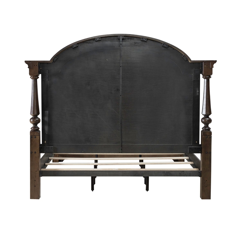 Liberty Furniture Arden Road King Poster Bed - Cherry