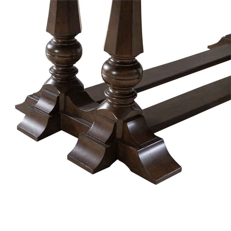 Liberty Furniture Arden Road Trestle Table Set - Cherry