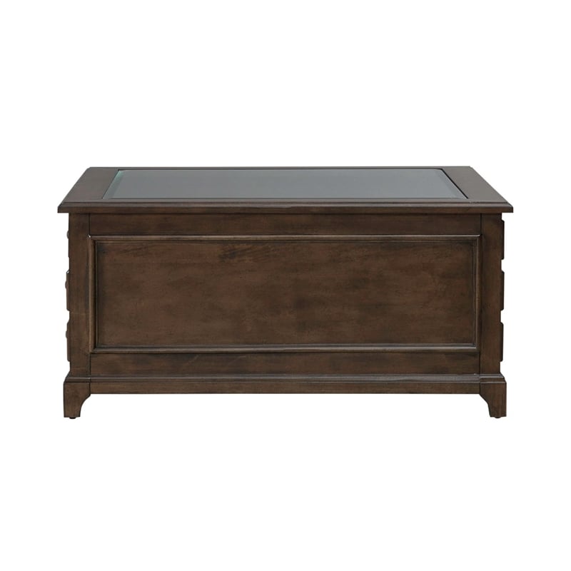 Liberty Furniture Arden Road Square Collector Cocktail Table - Cherry