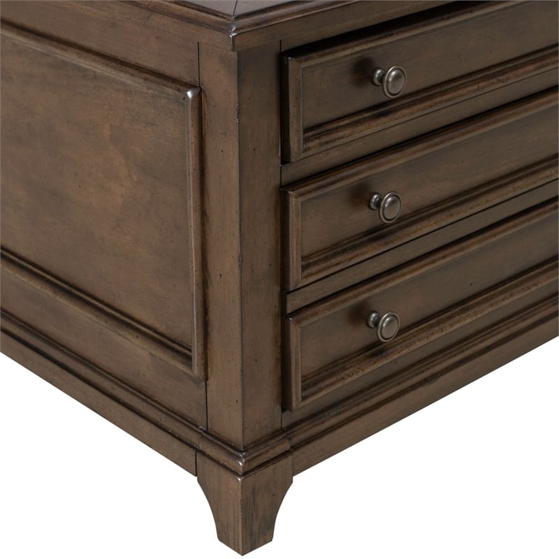 Liberty Furniture Arden Road Square Collector Cocktail Table - Cherry
