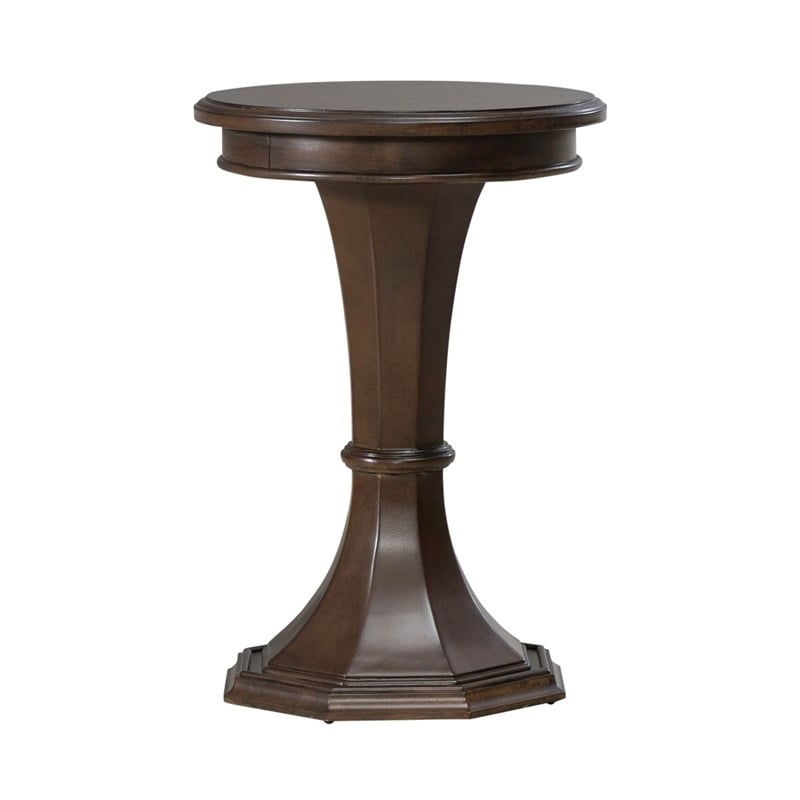 Liberty Furniture Arden Road Round Chairside Table - Cherry