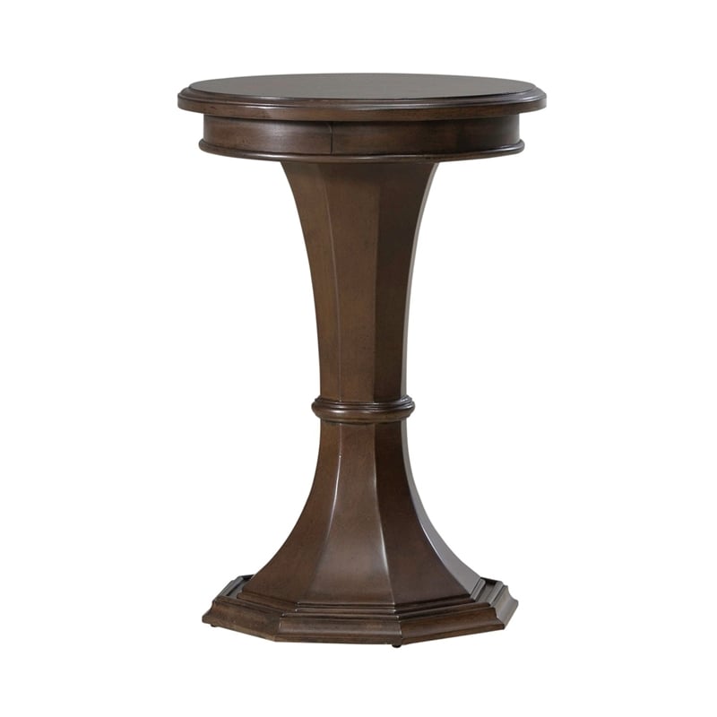 Liberty Furniture Arden Road Round Chairside Table - Cherry