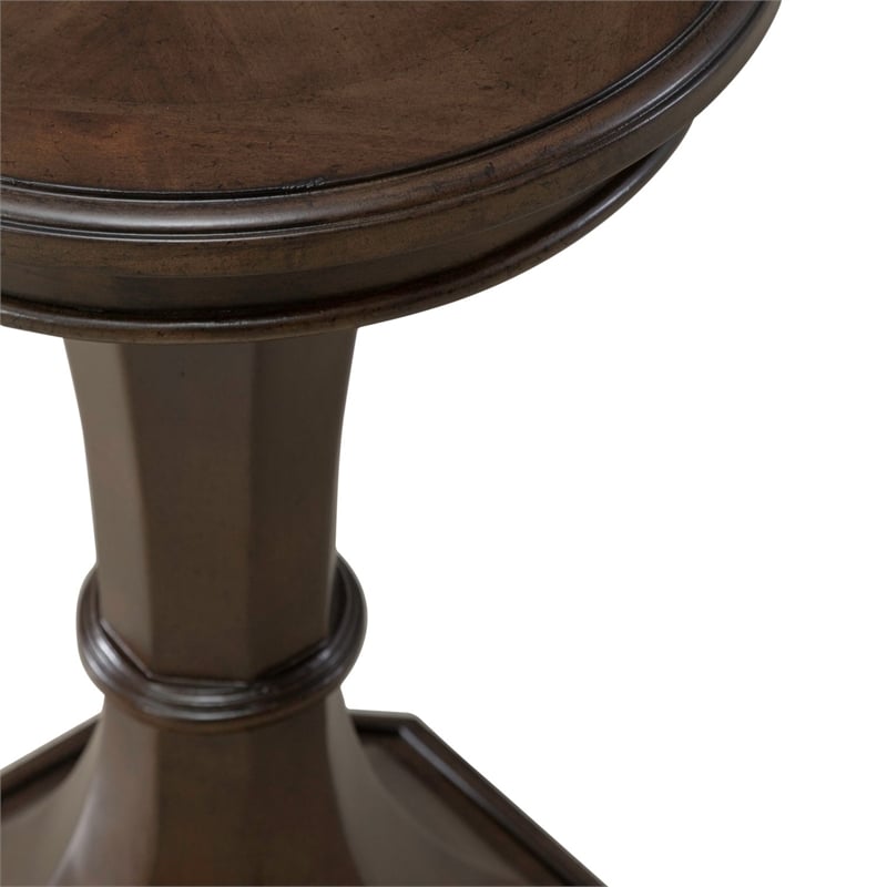 Liberty Furniture Arden Road Round Chairside Table - Cherry