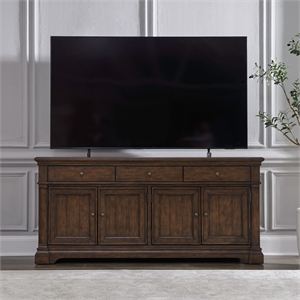 Liberty Furniture Arden Road 74 Inch TV Console - Cherry
