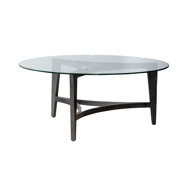 Liberty Furniture Capri Round Cocktail Table - Brown
