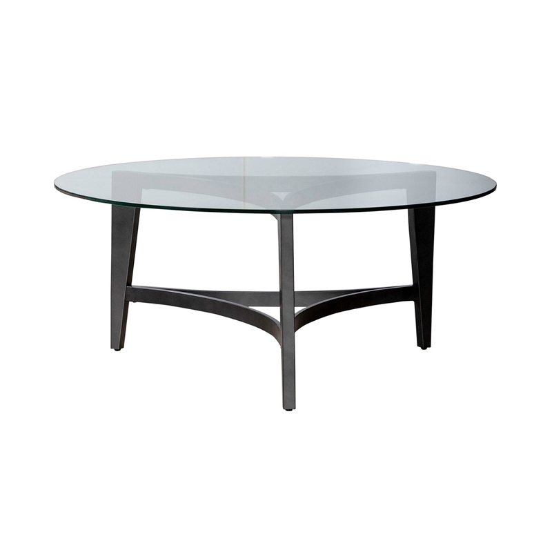 Liberty Furniture Capri Round Cocktail Table - Brown