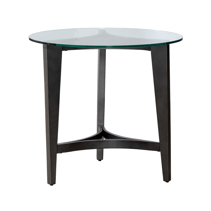 Liberty Furniture Capri Round End Table - Brown