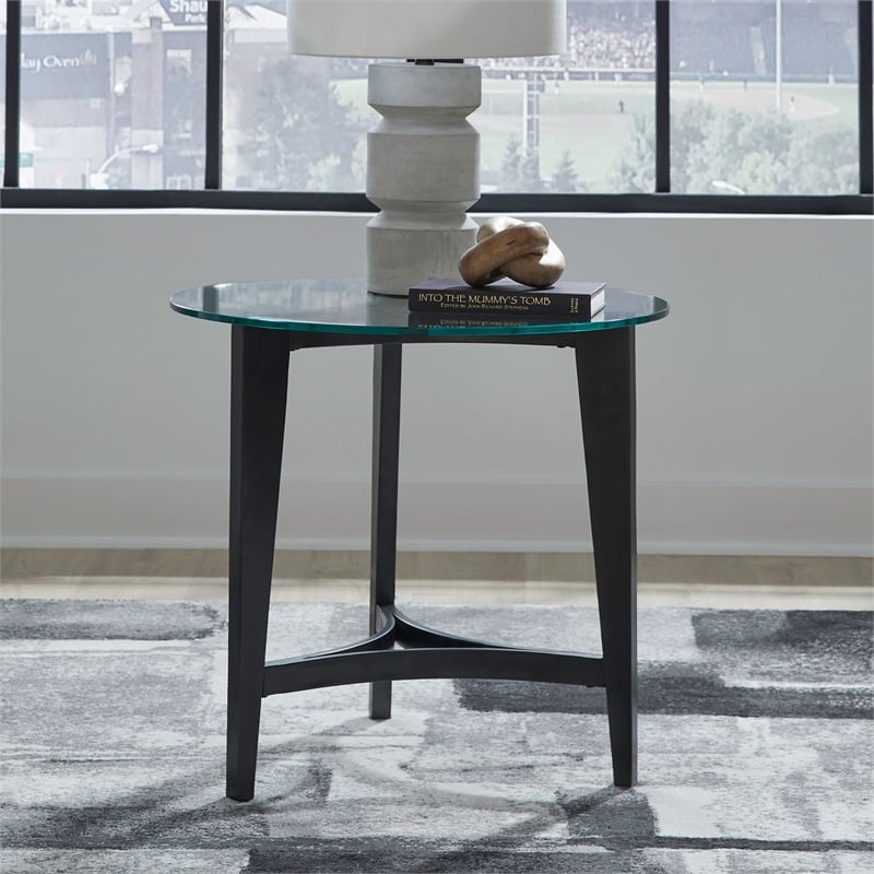 Liberty Furniture Capri Round End Table - Brown