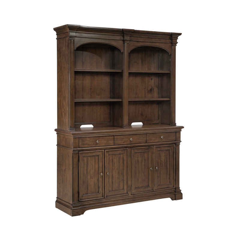 Liberty Furniture Arden Road Hutch & Buffet - Cherry