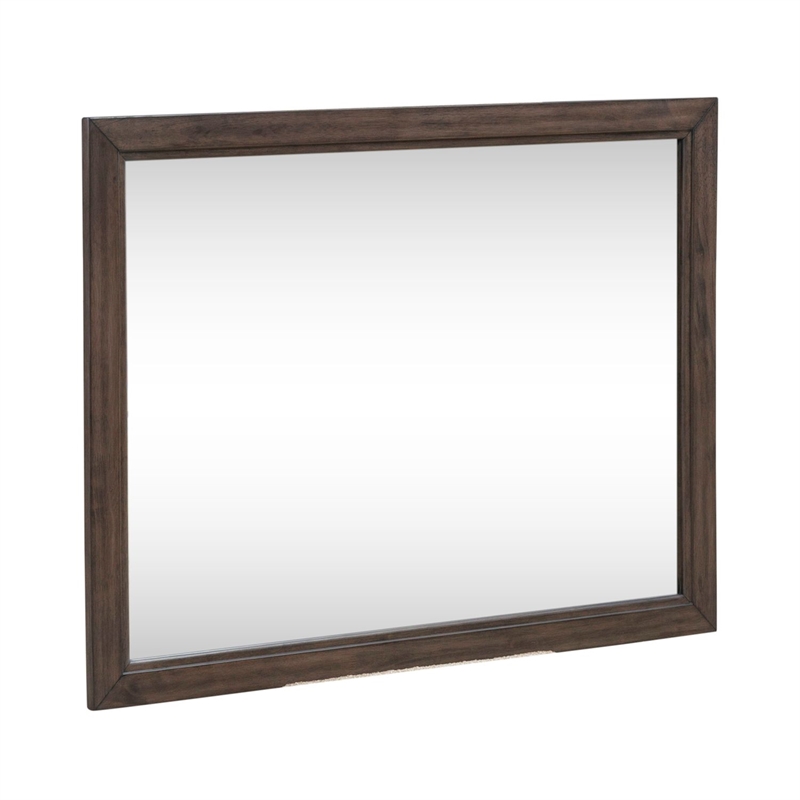 Liberty Furniture Modern Edge Landscape Mirror - Brown
