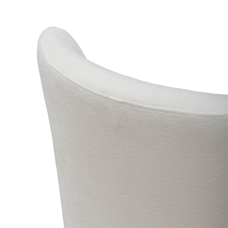 Liberty Furniture Accent Dining Chair with Castors - Rounded Back - Ivory