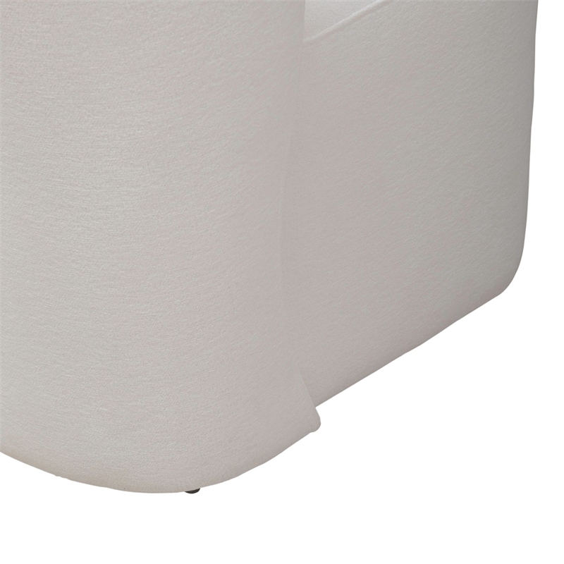 Liberty Furniture Accent Dining Chair with Castors - Rounded Back - Ivory