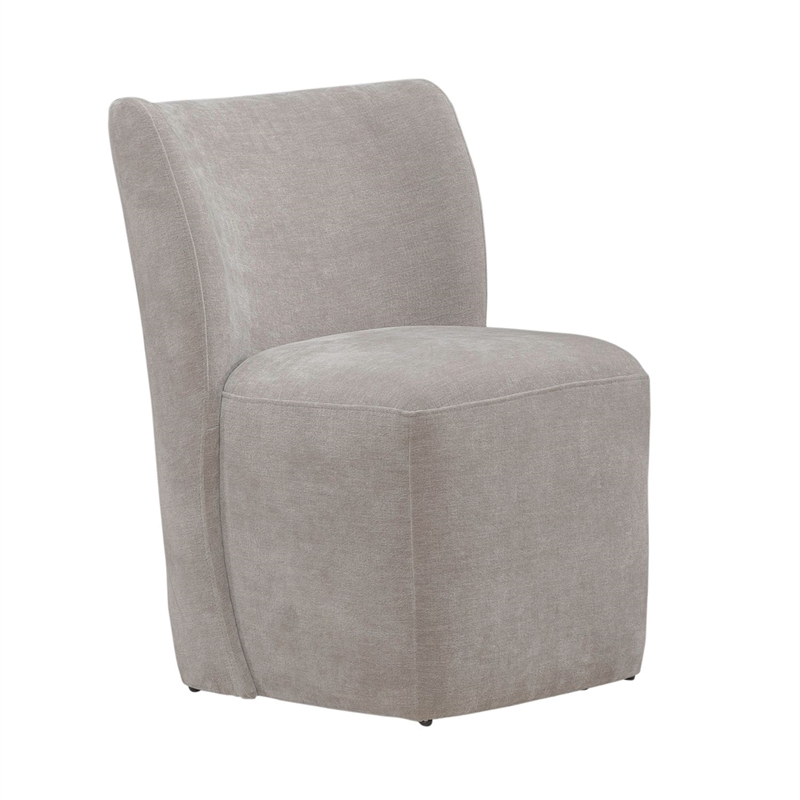 Liberty Furniture Accent Dining Chair with Castors - Rounded Back - Truffle
