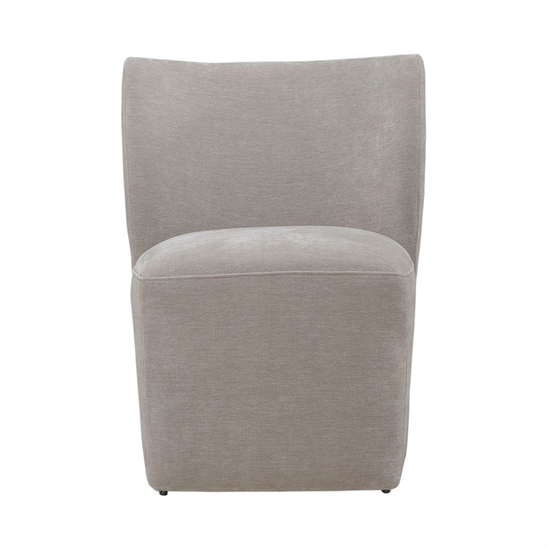 Liberty Furniture Accent Dining Chair with Castors - Rounded Back - Truffle