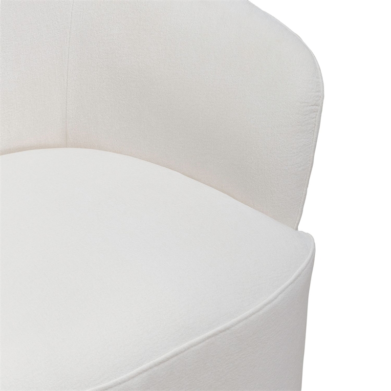 Liberty Furniture Accent Dining Chair with Castors - Squared Arm - Ivory