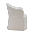 Liberty Furniture Accent Dining Chair with Castors - Squared Arm - Ivory