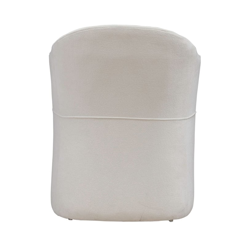 Liberty Furniture Accent Dining Chair with Castors - Squared Arm - Ivory