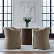 Liberty Furniture Accent Dining Chair with Castors - Squared Arm - Wicker