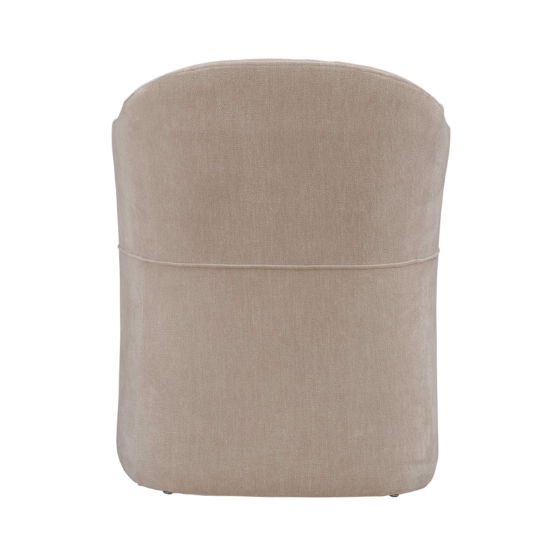 Liberty Furniture Accent Dining Chair with Castors - Squared Arm - Wicker