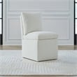 Liberty Furniture Accent Dining Chair with Castors - Squared Back - Ivory
