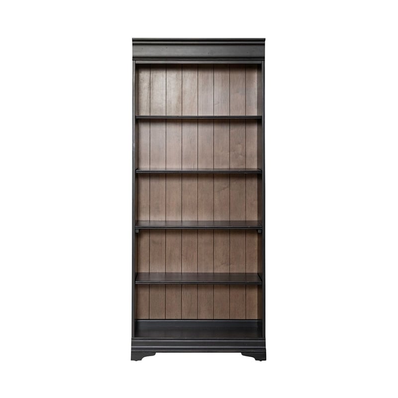 Liberty Furniture Meritage Stepped Bookcase Wall - Black