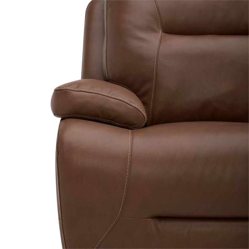 Liberty Furniture Cameron Loveseat w/Console P3 & ZG - Saddle - Brown