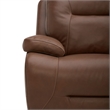 Liberty Furniture Cameron Loveseat w/Console P3 & ZG - Saddle - Brown