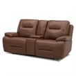 Liberty Furniture Cameron Loveseat w/Console P3 & ZG - Saddle - Brown