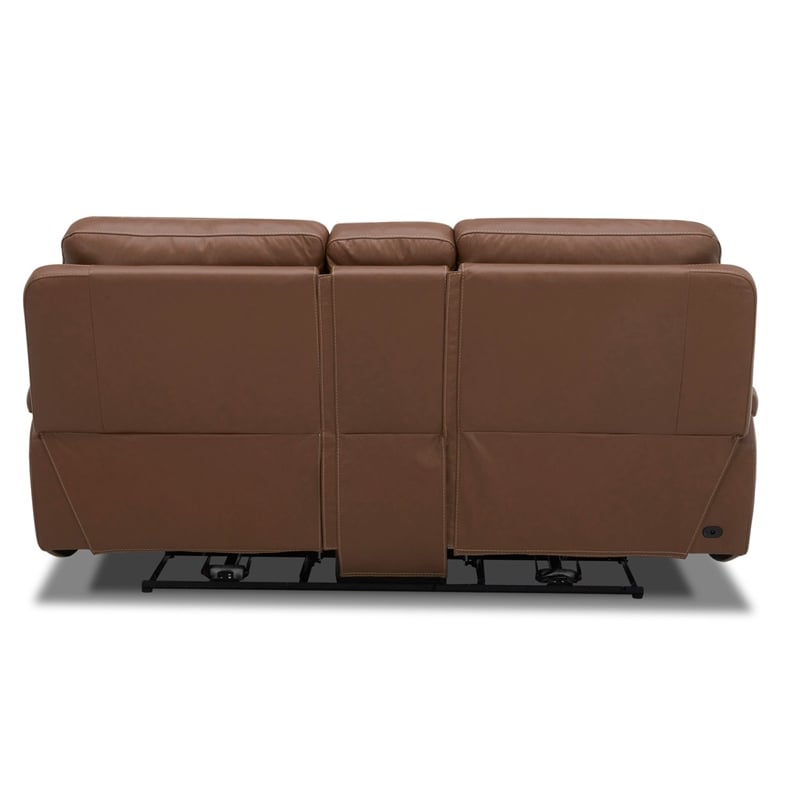 Liberty Furniture Cameron Loveseat w/Console P3 & ZG - Saddle - Brown