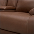 Liberty Furniture Cameron Loveseat w/Console P3 & ZG - Saddle - Brown