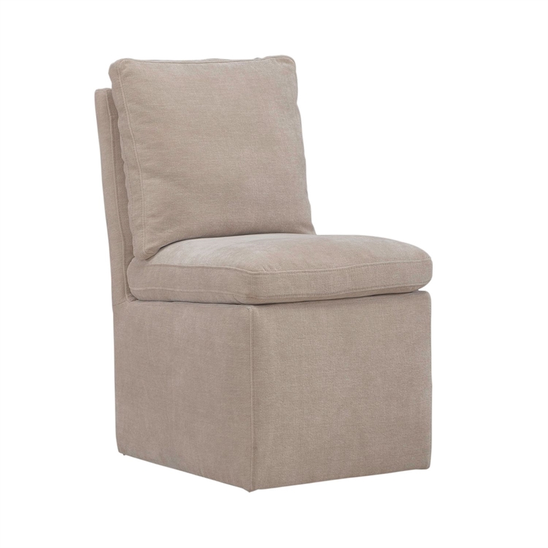 Liberty Furniture Accent Dining Chair with Castors - Squared Back - Wicker