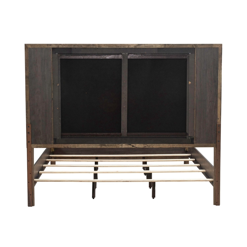 Liberty Furniture Modern Edge Queen Uph Bed - Brown