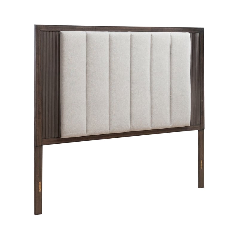 Liberty Furniture Modern Edge King Uph Panel Headboard - Brown