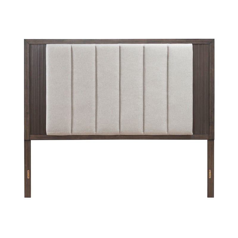 Liberty Furniture Modern Edge King Uph Panel Headboard - Brown