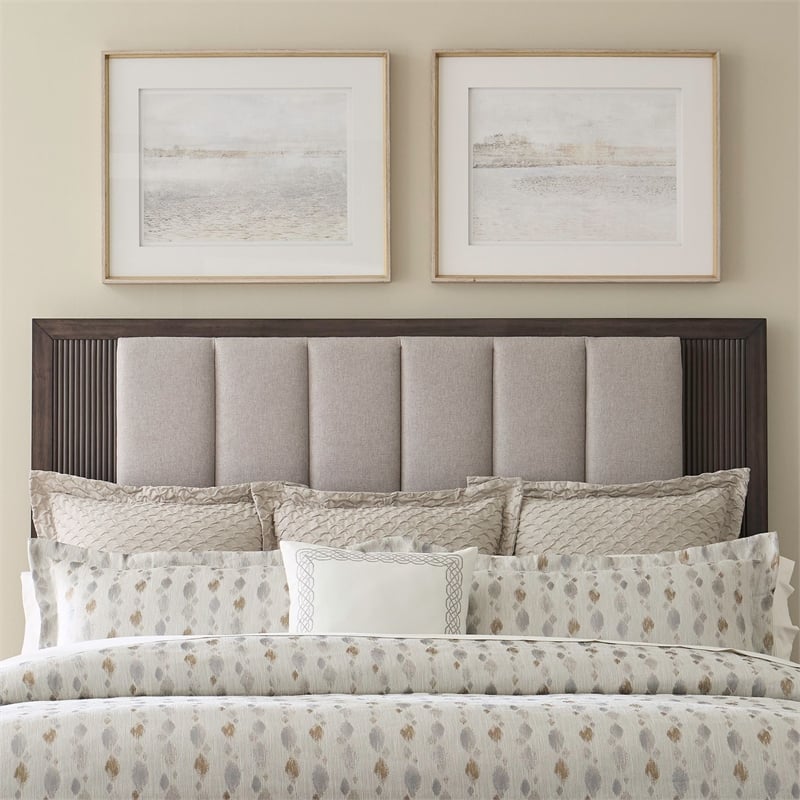 Liberty Furniture Modern Edge King Uph Panel Headboard - Brown