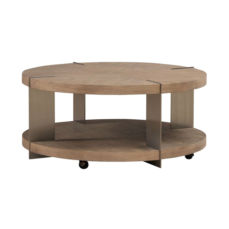 Liberty Furniture Harlow Round Cocktail Table - Brown