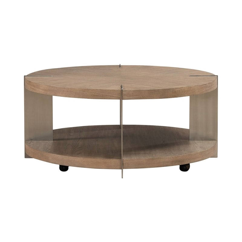 Liberty Furniture Harlow Round Cocktail Table - Brown