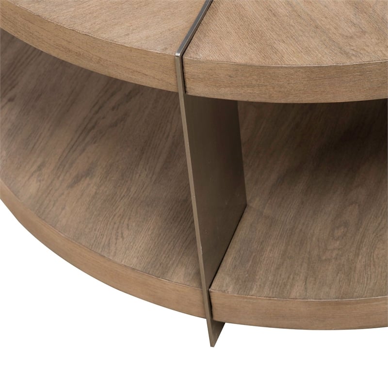 Liberty Furniture Harlow Round Cocktail Table - Brown