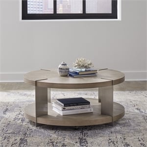 Liberty Furniture Harlow Round Cocktail Table - Brown